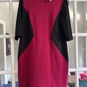 Elegant Black and Red Women's Dress